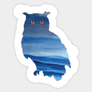 Blue Owl Sticker